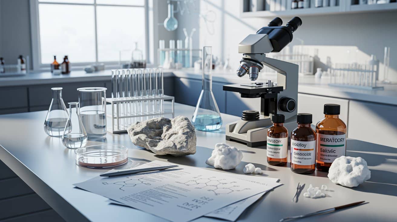 "Scientific comparison of salt water and clinically proven acne treatments in a skincare research setting"