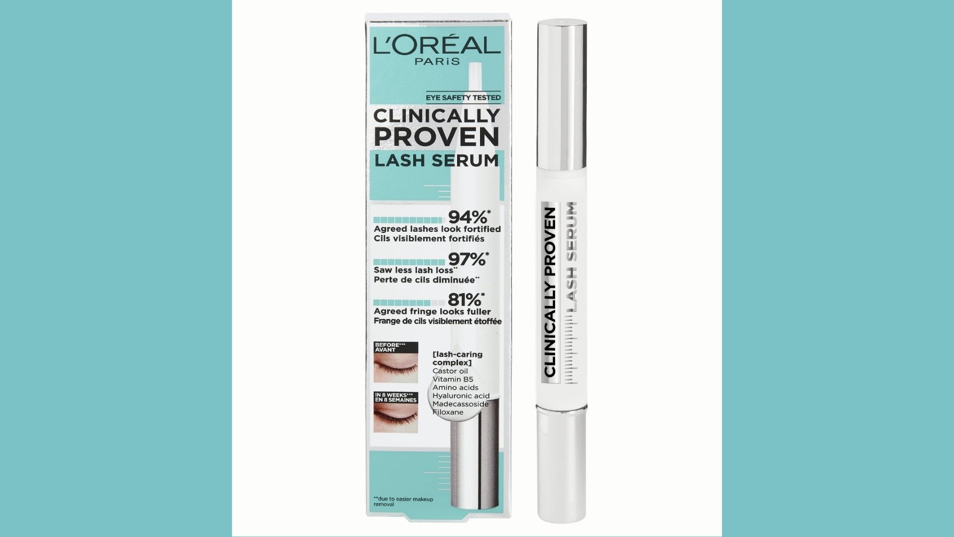 L'Oréal Paris Clinically Proven Lash Serum is a budget drugstore lash serum