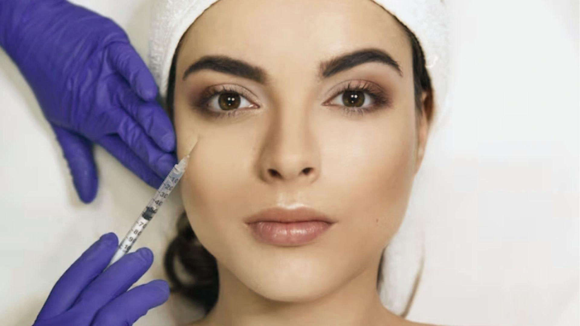 Expert injects under eye filler to smooth fine lines and reduce wrinkles safely