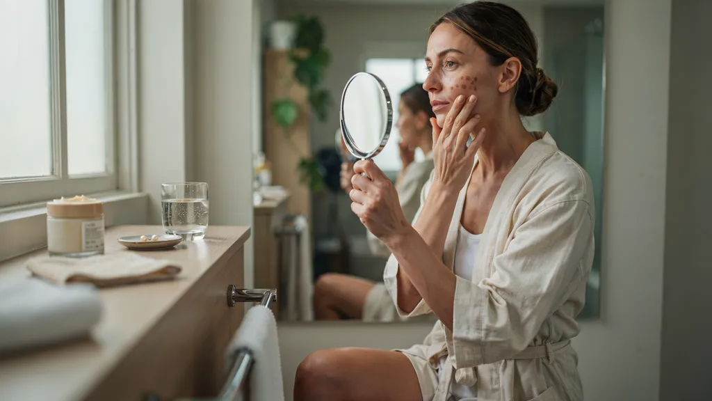 Common hormonal and environmental causes of melasma.