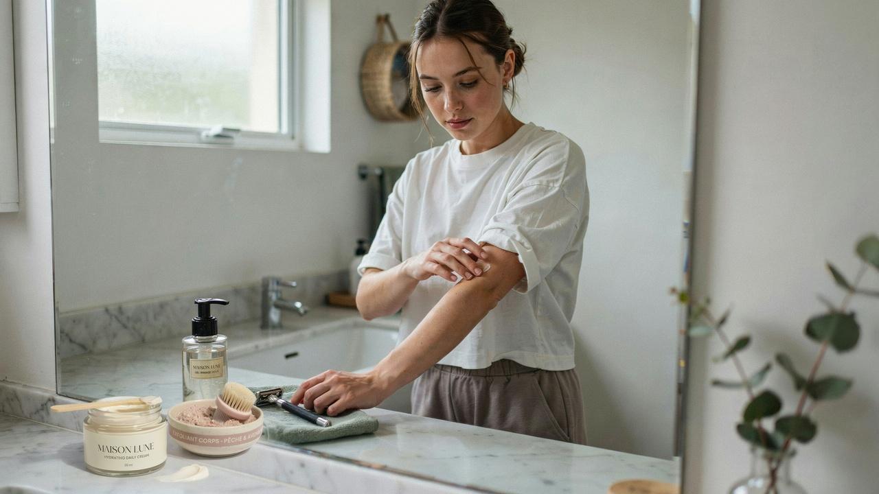 Preventive skincare routine to reduce the risk of cysts and ingrown hairs.