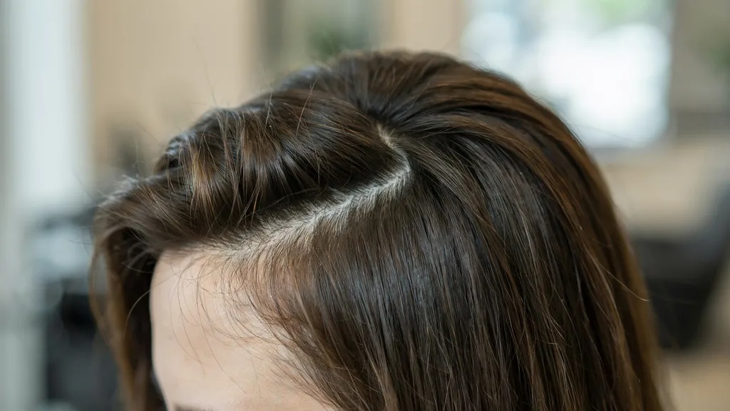 Root perm adding lift and volume near the scalp.