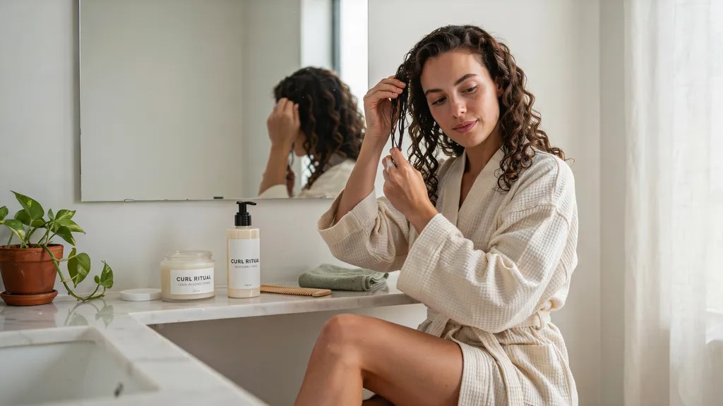 Daily hair care routine that helps maintain a long-lasting perm.