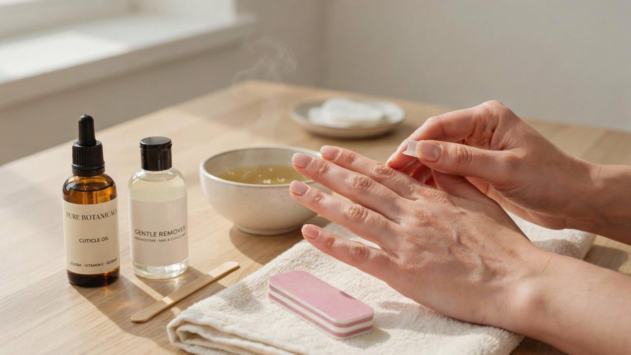 realistic removing acrylic nails without acetone using gentle methods for healthy natural nails in refined style