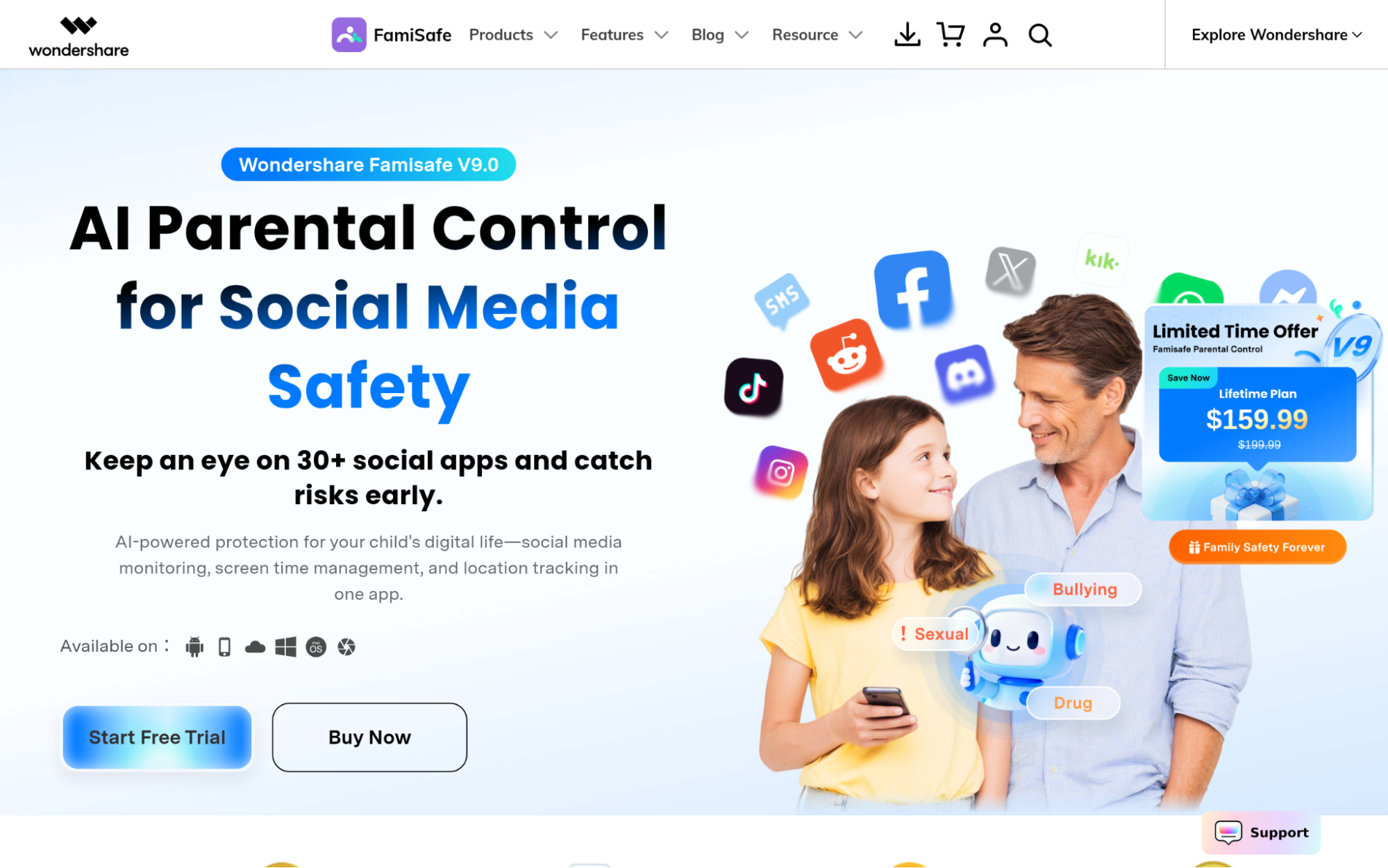 FamiSafe - Best for Family Device Monitoring and Parental Control