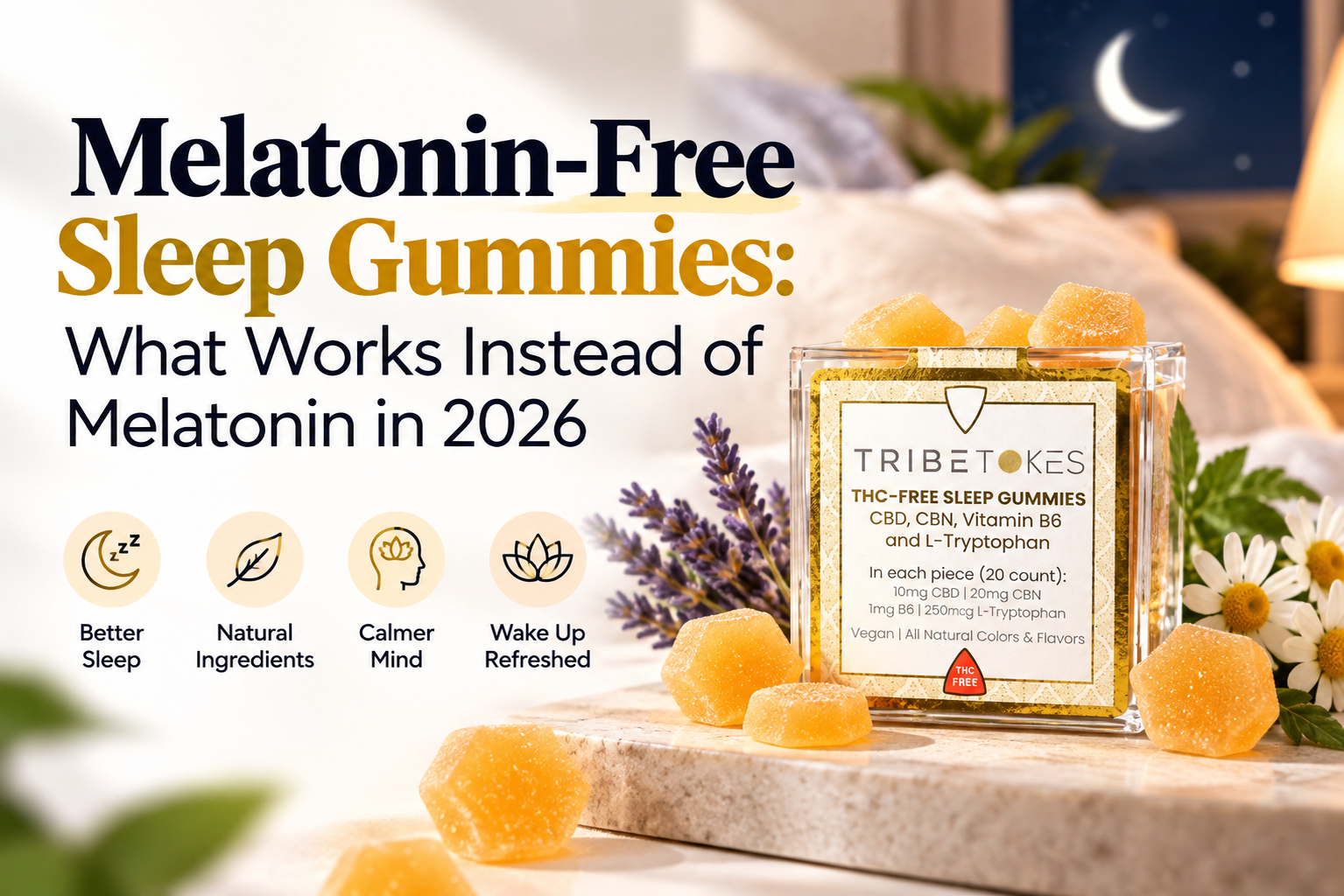 Melatonin-Free Sleep Gummies: What Works Instead of Melatonin in 2026